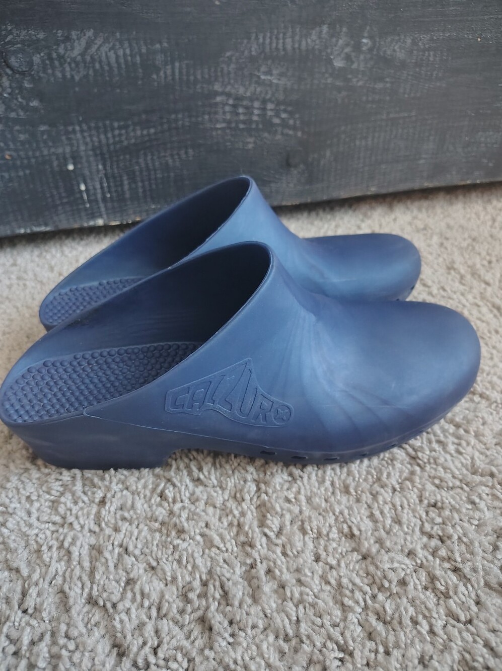 Calzuro Clogs Without Holes, Blue, Italy, Sz 42-43 (US M9.5-10.5 / W11.5-12.5)